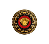 Versace Rosenthal Medusa Piattino en Porcelaine Noir Or Ø 10 cm
