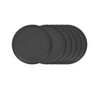 Table Passion Assiette plate Uno 28 cm Noir – Lot de 6
