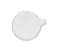 Assiette pour cuillère en porcelaine blanche, ronde, uni - Pomax, White - Ø13x2 cm