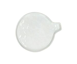 Assiette pour cuillère en porcelaine blanche, ronde, uni - Pomax, White - Ø13x2 cm
