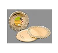 ASSIETTE PRÉSENTATION CARTON NAPPERON 30CM OR