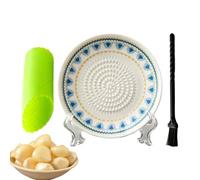 Assiette Râpe À Ail En Céramique 3 Pièces Assiette Ronde En Céramique | Plat À Râper L'Ail Pour Gingembre, Fromage, Tomates, Fruits, Fraises, Alimentation, Cuisson, Cuisine