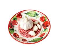 Assiette Râpe À Ail En Céramique Bol Hachoir Céramique Motif Fruits
