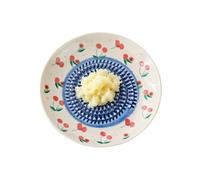 Assiette Râpe Ail En Céramique Presse Broyeur Naturel Pour Gingembre Épices