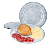 Assiette - Ritzenhoff & Breker - Nordic Ellen - Set de 4 - Porcelaine - 27 cm - Design maritime