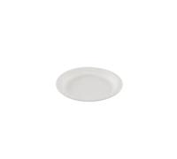 Assiette ronde blanche en canne à sucre Ø 17 cm - 800 unités - Betik