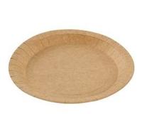 Assiette ronde en carton kraft 300 unités Betik 1