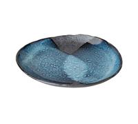 Assiette STORM 25 x 21 cm, bleu, céramique, MIJ