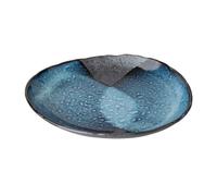 Assiette STORM 31 cm, bleu, céramique, MIJ