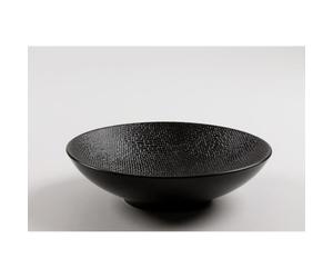 Assiette - Table Passion - Calotte Vesuvio - 19 cm - Noir - Lot de 6 pièces