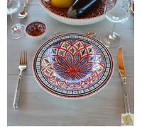 Assiette Tebsi Bakir rouge - D 23 cm