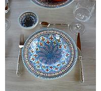 Assiette Tebsi Bakir turquoise - D 23 cm