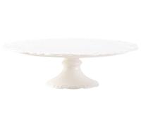 Assiette tournante en céramique, avec base, de forme ronde, de 25 cm de diamètre, idéale pour les cupcakes et les desserts