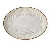 Assiette WHITE SENDAN 23,5 cm, blanc, céramique, MIJ
