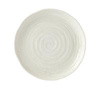 Assiette WHITE SPIRAL 21,5 cm, blanche, MIJ