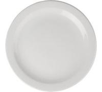 Olympia - Assiettes à bord étroit Olympia Athena 284 mm/11 1/4, lot de 6 - Service de table en porcelaine blanche entièrement vitrifiée, vaisselle de restaurant, lavable au lave-vaisselle CF365