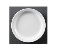 Assiettes à Bord Étroit Blanches 150(Ø)mm x 12 Olympia NC G
