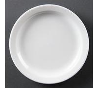 Assiettes à Bord Étroit Blanches 280 mm x 6 Olympia NC G