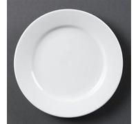 Assiettes à Bord Large Blanches 202(Ø)mm x 12 Olympia NC G