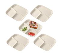 Assiettes À Compartiments Pour Adultes Plateau de Service 3 Compartments