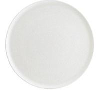 Assiettes à nourriture plates de 6 pièces rondes et empilables VIO, plat à salade et dessert, plats végétariens en porcelaine blanc - Dimension: 32 x 2 cm