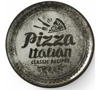 Assiettes à pizza en porcelaine noire, collection Recipe Collection, diamètre 31