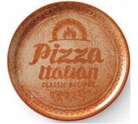 Hendi Assiette à pizza Recipe Collection Terracotta – Porcelaine émaillée Ø330 mm Rouge Lot de 6