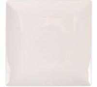 Assiettes carrées de 12 pièces WANG, Plat de présentation pour viande, entrées et desserts en porcelaine blanc - -