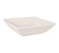 Assiettes carrées de 24 pièces WANG, plats creuses à soupe, pâtes desserts en porcelaine blanc - Longueur 17 x largeur 17 x Hauteur 4,5 cm - VISIODIRECT - Blanc G