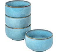 Assiettes creuses en grès - lot de 4