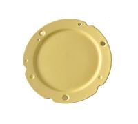 assiettes de service Assiette plate en céramique jaune mignon fromage mat forme petit déjeuner assiette maison créative Dessert gâteau assiettes de pâtes(Yellow)