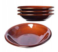 Assiettes en argile KADAX avec couche de céramique, assiettes plates,...