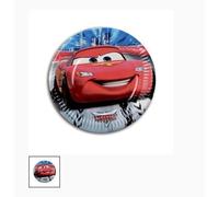 Assiettes en carton - Disney - Cars - 19,5 cm - Rouge - 8 pièces