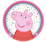 Assiettes en carton Peppa Pig 8 pièces de 18 cm