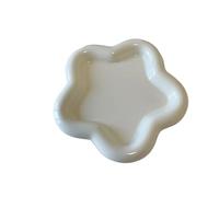 Assiettes en céramique, assiette plate blanche, plateau de rangement for bijoux, dessert, fruits, bonbons Pour colliers et bracelets