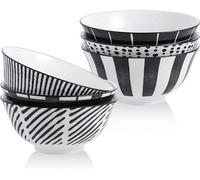 Assiettes en porcelaine - Lot de 2 assiettes en céramique 652 g - 15 cm - Assiettes blanches japonaises pour salade | Soupe | Pâtes - Compatibles micro-ondes