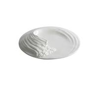 Assiettes Plates Assiette en forme de vague de mer, vaisselle en céramique, assiette Plate occidentale en forme d'hôtel, assiette de plats froids de grande classe Assiette à Salade| Fruit | Hors-d'œuv