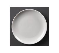 Olympia U077 Whiteware Lot de 12 assiettes coupées Blanc