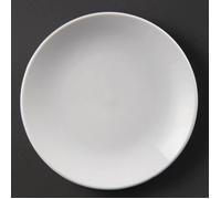 Olympia Whiteware Assiettes Coupe Rondes en Porcelaine Blanche 150mm - Empilable et Résistant au Lave Vaisselle - Paquet de 12