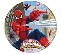 Assiettes Spiderman (x8) bleues G