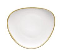 Assiettes Triangulaires Couleur Craie 165mm - Lot de 6 - Olympia Kiln