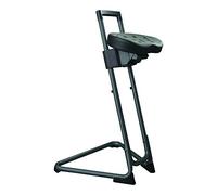 Assis-debout ESD STIER avec châssis en acier, hauteur d'assise 600-850 mm, assise en PU