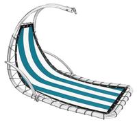 Assise en Textilene de remplacement pour fauteuil suspendu