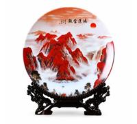 Assite Décorative en Céramique 25 cm , Bonne sans arbre , 2 cm | Corps en argile , Ornement décoratif salon, Présentation sur étagère, Pr amateurs céramique