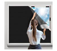 Assombrissement des Fenêtres sans Perçage, 200 x 145 cm Store Enrouleur Occultant Oxford 420D, Occultant pour Puits de Lumière Amovible, Film Protection Solaire Peut être coupé sur Mesure