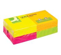 Assorti Quick Note Repositionnable Pad-Neon