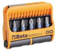 Assortiment Beta de 10 embouts de vissage et support magnétique d'embouts de vissage, dans une boîte en plastique 860PHZ/A10