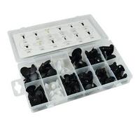 assortiment clips en plastique universel coffret 128 pieces - Jbm G