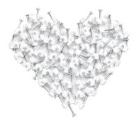 Assortiment de 100 clips ronds pour câbles de 3 mm