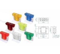 assortiment de 100 micro fusibles low profile de 5 a 30 amp. -